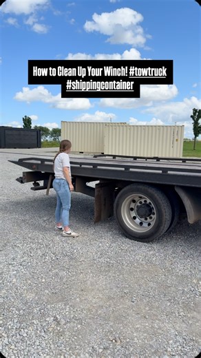 12 reactions | How to Clean Up Your Winch! #towtruck #shippingcontainer | Simple Shipping Containers | Facebook