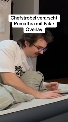 Chefstrobel verarscht Rumathra mit Fake Overlay