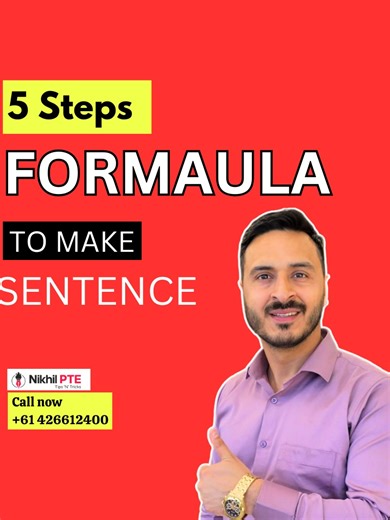 5 STEPS FORMULA TO MAKE SENTENCES IN WRITING TASKS #nikhilptetipsandtricks #ptechanges #fasttrackpte #foryou #NIKHILPTE #pteresults #PTE #pteacademic #nikhilpte #ptewriting #ptesst #ptetemplate #describeimagetipsandtricks #ptereading #ptefibtipstricks
