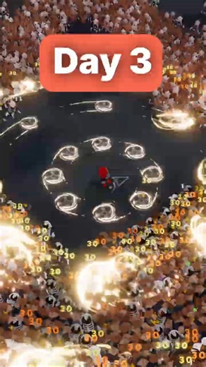 Chakram of helix vs 5000 Monsters| Trials Survivors Devlog Day 3 #gamedev #indiegame #roguelites