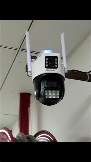 consistent dual lens ptz camera install #mrbeast #cctvcamera #consistent