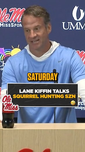 749K views · 4.4K reactions | "There's always a game and I'd be like 'How come people aren't here?'... They did say this is the first week of squirrel hunting." Lane Kiffin talks squirrel hunting season ️ | College Football on FOX | Facebook