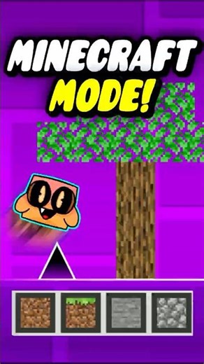 Geometry Dash But Minecraft Mode! #geometrydash