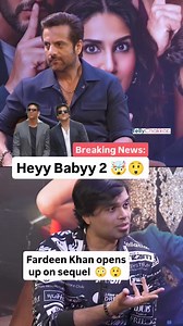 @fardeenfkhan drops a huge bomb on a potential sequel for Heyy Babyy 2, during our #ExclusiveInterview with the actor for his new #movie, #KhelKhelMein . . . . . Follow @tellychakkar . . . . . #pragyajaiswal #akshaykumar #fardeenkhan #heybaby #ammyvirk #khelkhelmein #vaanikapoor #adityaseal #tseries #reelkarofeelkaro #reelitfeelit #Tellychakkar | TellyChakkar