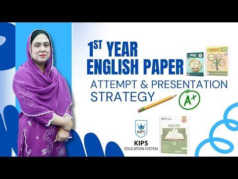 1st Year English Paper 2026 | Attempt & Presentation Strategy | Score Maximum Marks