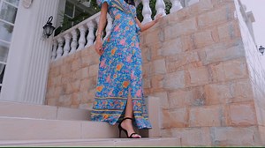 Watch floral bohemian dress for women on Amazon Live