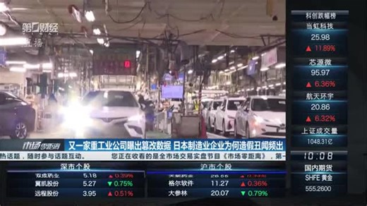 又一家重工业公司曝出篡改数据 日本制造业企业为何造假丑闻频出