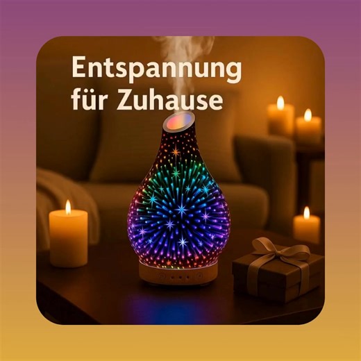 ✨ Entspannung für Zuhause! Mit dem Glowmist LED Aroma Diffusor schaffst du sofort Ruhe und Wohlfühlatmosphäre – perfekt nach einem langen Tag.   Jetzt entdecken und 50 % Rabatt sichern! | Snappyfy | Facebook