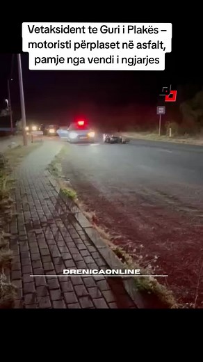 Vetaksident në Guri i Plakës – Motoristi Përplaset