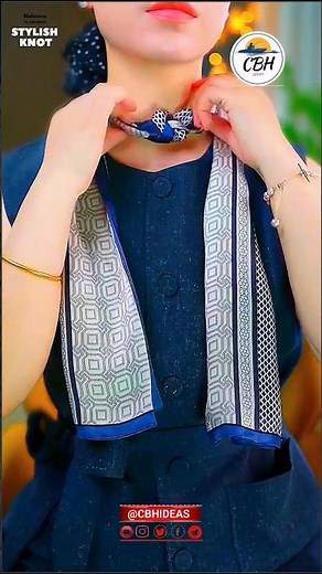 How to tie a ribbon scarf