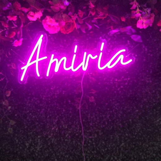 Custom LED Neon Name Sign: Personalized Bedroom & Nursery Decor - Etsy