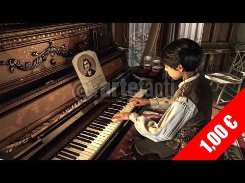 Antique Upright Piano Practice — HD Vintage Music Footage