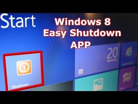 Windows 8: Windows Shortcut For Shutdown Icon