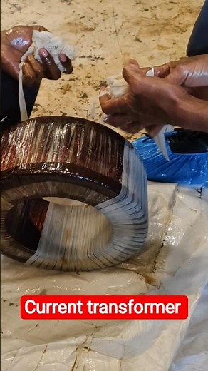 current transformer (CT) checking turns ratio.