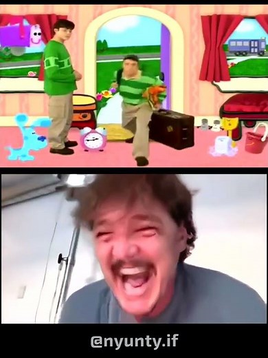 Pedro Pascal reacts to Steve leaving to college in Blue's Clues
