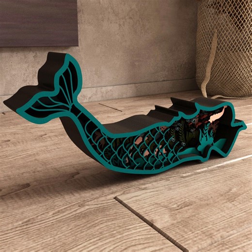 Mermaid SVG - 3D Laser Cut File - Multilayer Art (digital Download) - Etsy