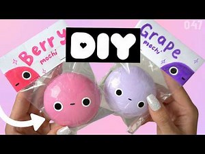 DIY mochi squishies!!