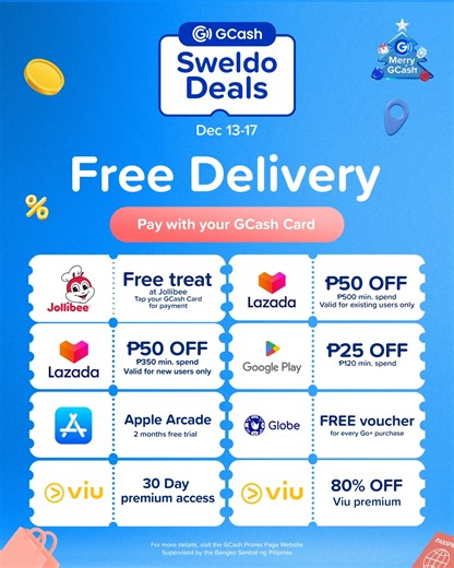495 reactions · 12 shares | Gift more, spend less! Save up with FREE Delivery  on your holiday essentials when you pay with GCash. ✨ Supervised by the Bangko Sentral ng Pilipinas. Chat with Gigi inside the GCash app or visit the Help Center to learn more. | GCash | Facebook