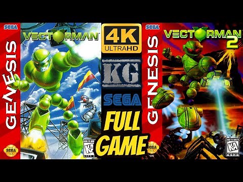 VectorMan COLLECTION [SEGA GENESIS/MEGA DRIVE] Gameplay Walkthrough FULL GAME [4K60ᶠᵖˢ🔴]