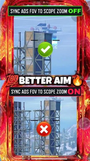 ✅ Best FOV Scope Zoom settings in CODM BR 💯💀codmobile pro settings #shorts #codmbr #cod