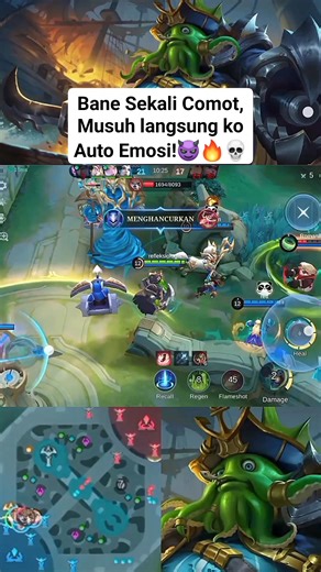 Bane, sang penguasa lautan, bukan hanya mage biasa. Ia memiliki burst damage tinggi dari skill Rum dan Deadly Catch, ideal untuk menculik target empuk. Jangan lupakan Fist Strike untuk poke dan split push, serta ultimate yang bisa mengubah team fight! #MobileLegends #Bane #Mage" | Mlbb Gaming