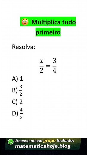 Equação com fração como resolver sem errar