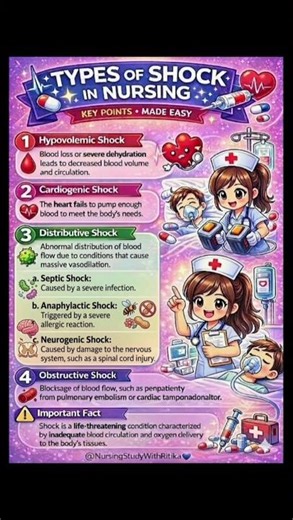 4 Types of Shock in Nursing Students Must Know | Easy Explanation