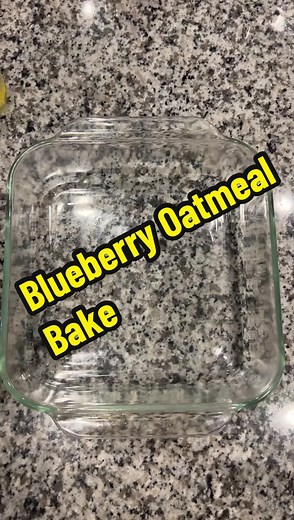 High Protein Blueberry Oatmeal Bake Recipe