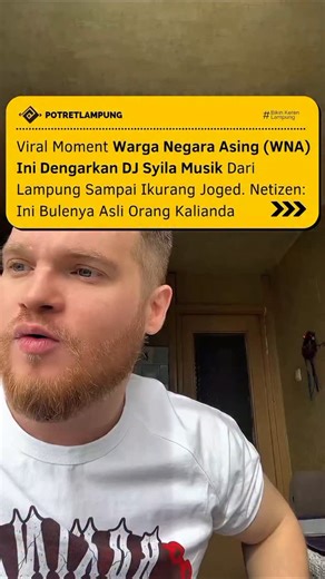 LAMPUNG | #BikinKerenLampung on Instagram: "Beredar video viral di media sosial moment seorang Warga Negara Asing (WNA) dengarkan lagu DJ Syila Musik dari Lampung. Video tersebut pertama kali diunggah oleh akun TT/mishka_rr yang ditonton lebih dari 2 juta orang. Dalam video berdurasi beberapa detik itu terlihat ia tampak menikmati musik sampai ikutan berjoged dan sontak menuai komentar oleh netizen "Ini bulenya asli orang Kalianda" Ujar akun mxxxx . Bagaimana komentar kamorang? . #PotretLampung