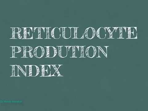 Reticulocyte production index formula
