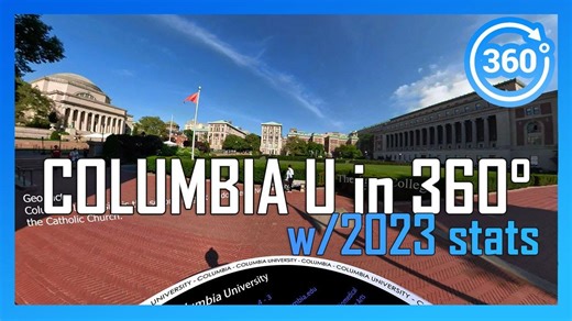 [2023] COLUMBIA UNIVERSITY in 360° - walking/driving campus tour
