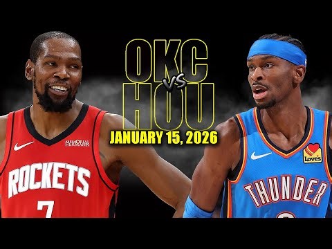 Oklahoma City Thunder vs Houston Rockets Full Game Highlights - January 15, 2026 | NBA Season