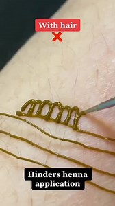 Here's why you should always remove your hairs before applying henna? Sometimes client doesn't want to do this but it's too difficult for Mehendi artist u can see this. Credit @hathelii ♥️my favorite Follow me @creationbysairanasir bcz I have lots of hacks and helpful videos on my feed so follow me for more🎀 Bareek nib Mehendi cones available 031128 79 796 #excited #for #eid #ramzanmubarak #intricate #bareekmehandi #mendi #mehandidesign #mehandiart #stepbystep #interiordesign #intricatehenna #m