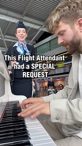 I met a SINGER at the AIRPORT!? 😱 #piano #publicpiano #pianoairport #singing #schubert #serenade #classicaltok #classicalmusic | Emilio Piano