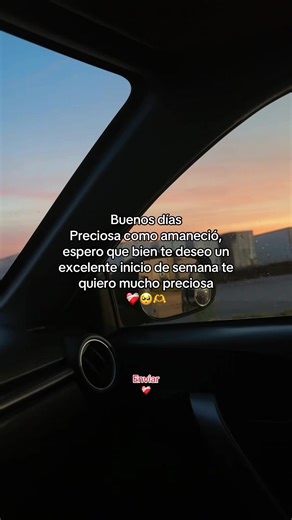 Buenos días mi amor @🌷💗Saira🤍👑 #paratii #amordemivida #frasesparadedicar #frasesdeamor #viral_video