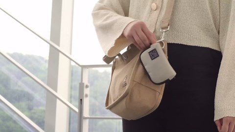 Ringke Mini Pouch Half Pocket, Small Bag for Universal Wireless Ear Buds, Durable Waterproof Keychain Backpack Accessories for AirPods Pro 3 & 2 & 1, AirPods 4 & 3 & 2 & 1 Case - Black