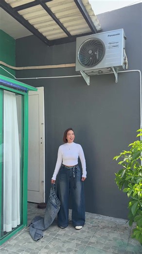 Celana Jeans Baggy Skena Tulang | Kulot Wide Leg Premium Flash Sale