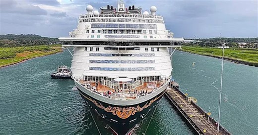 Disney mega-ship becomes largest ever to cross Panama Canal
