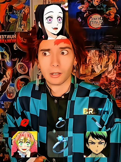 Filter cooked Tanjiro 🤣💀 #anime #demonslayer #kny #foryou