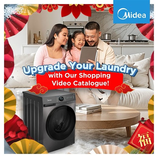 👕Say goodbye to laundry hassle with Midea’s top models! Take a look at Midea’s shopping video catalogue! With 𝐜𝐮𝐭𝐭𝐢𝐧𝐠-𝐞𝐝𝐠𝐞 𝐭𝐞𝐜𝐡𝐧𝐨𝐥𝐨𝐠𝐲 𝐚𝐧𝐝 𝐚𝐟𝐟𝐨𝐫𝐝𝐚𝐛𝐥𝐞 𝐩𝐫𝐢𝐜𝐞𝐬, your laundry routine is about to get a serious upgrade. Plus, when you grab one of these models, we’ll spoil you with free gifts worth up to RM599😍! Promo Period: 1 December 2024 – 28 February 2025 **Terms and conditions apply. Midea Flagship Store @ Lazada: https://bit.ly/4awb4fF Midea Official Stor
