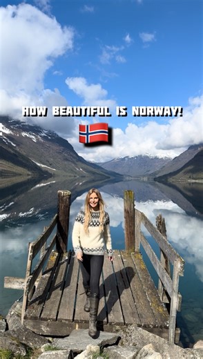 Norway is one of the cleanest, most beautiful countries in the world. I’m in the region of Loen here, fjord country in the East where the Vikings lived. Watching the launch of the largest Viking ship Sagastad #norway #scandinavia #viking #vikings #shieldmaiden #mountainscape #fjords | Anneka Svenska