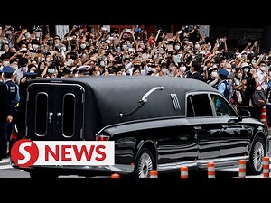 Hearse carries slain Japan’s ex-PM Shinzo Abe through Tokyo in final farewell