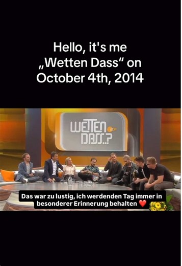 Tokio Hotel Live on Wetten Dass: October 4, 2014