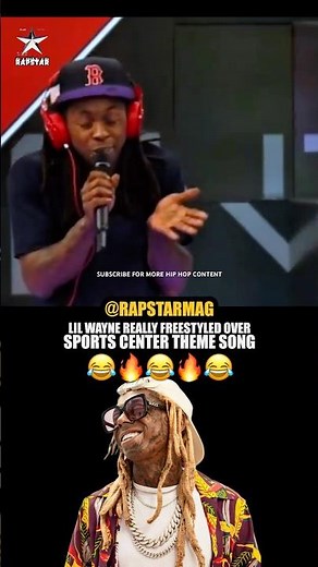 Lil Wayne freestyles over Sport Center them song 😂🐐💯 #lilwayne #rap #hiphop
