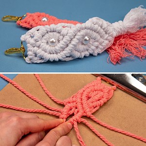 DIY a macrame keychain - an easy tutorial for beginners! | Miarti - Creative ideas