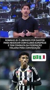 📣📰 ROBINHO JR. DISPUTADO POR TIMES EUROPEUS! VAI DEIXAR O SANTOS?