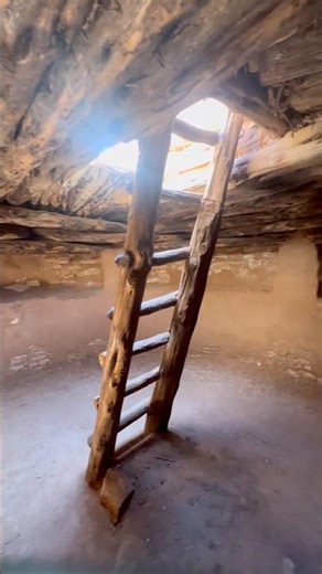 Inside an ancient kiva #history #learning #explore #travel #archaeology #pueblo #museum #ancient