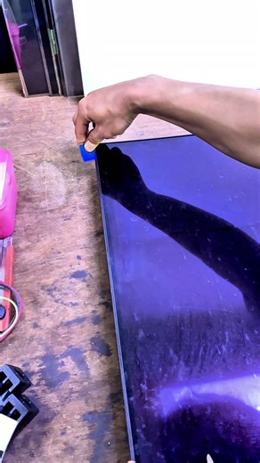 Tools and how to remove a frameless LCD TV #tv #lcd #repair #electronic #tools #tips