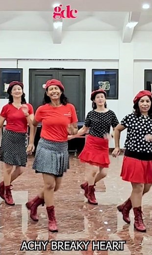 ACHY BREAKY HEART / LINE DANCE BEGINNER / GDC #youtubeshorts