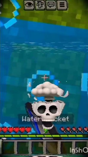 minecraft best water bucket clutch 💪🏻#minecraft #clutch #gaming #minecraftvideos